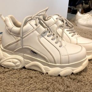 White Buffalo Platform Shoes